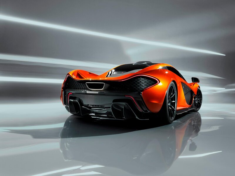 Orange Sports Car — Dramatic, Photograph, Reflection, Light Streaks