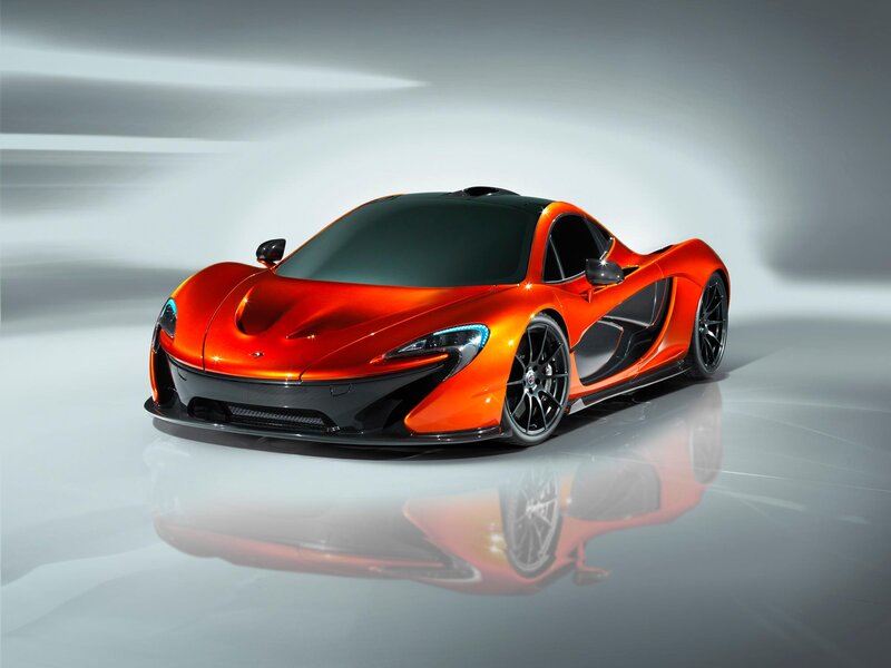 Orange Sports Car — Dramatic, Photograph, Reflection