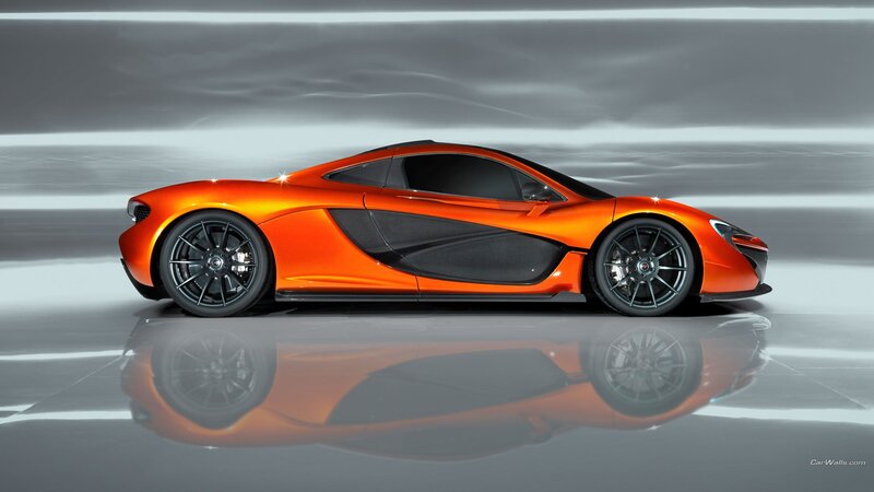 Orange Sports Car — Dramatic, Photograph, Reflection, Wheels