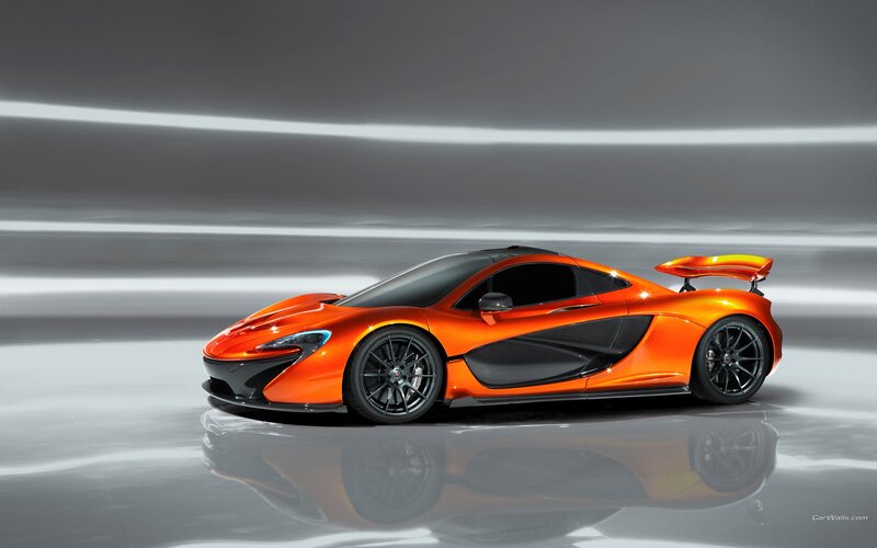 Orange Sports Car — Dramatic, Photograph, Reflection, Wings