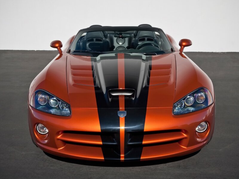 Orange Sports Car — Dramatic, Photograph, Stripes
