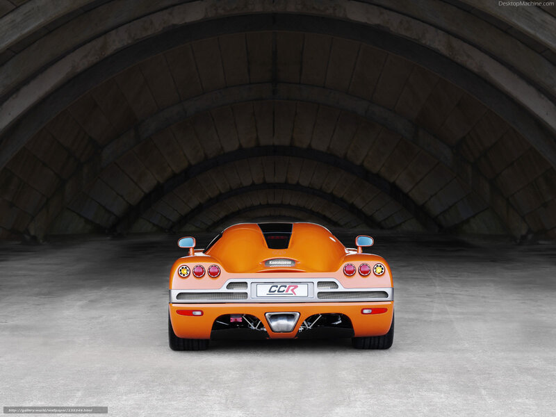 Orange Sports Car — Dramatic, Photograph, Tunnel