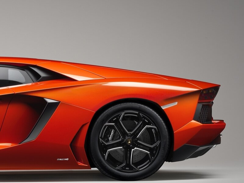 Orange Sports Car — Dramatic, Photograph, Wheel, Taillight
