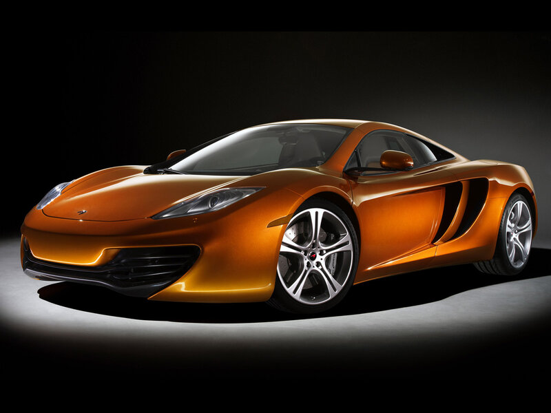 Orange Sports Car — Dramatic, Photograph, Wheel