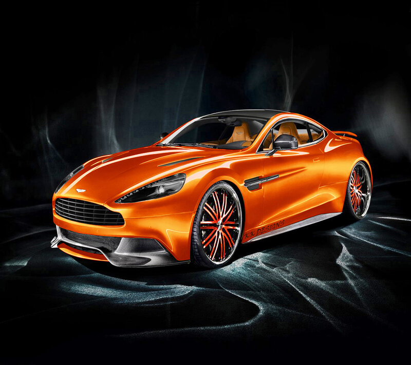 Orange Sports Car — Dramatic, Photograph, Wheels, Interior