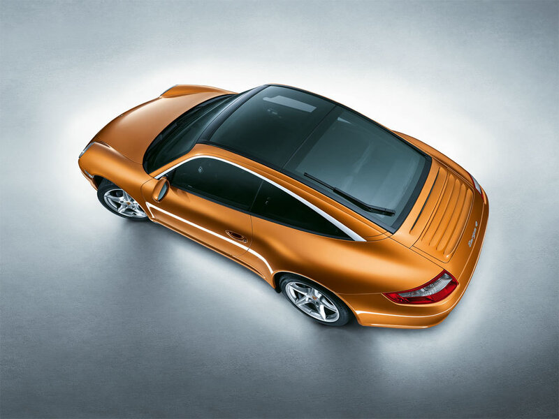Orange Sports Car — Dramatic, Photograph, Windows, Wheels
