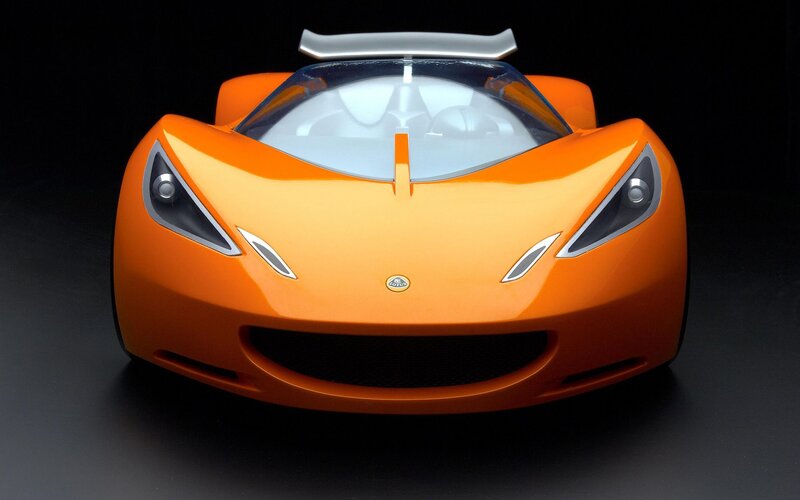 Orange Sports Car — Dramatic, Photograph, Windshield, Headlights, Grille
