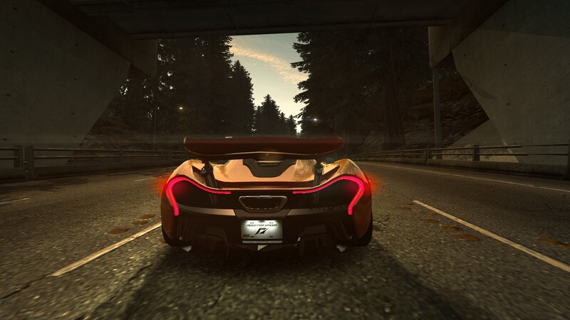 Orange Sports Car — Dramatic, Sunset, 3d Render, Tunnel