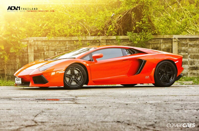 Orange Sports Car — Dramatic, Sunset, Photograph, Wall