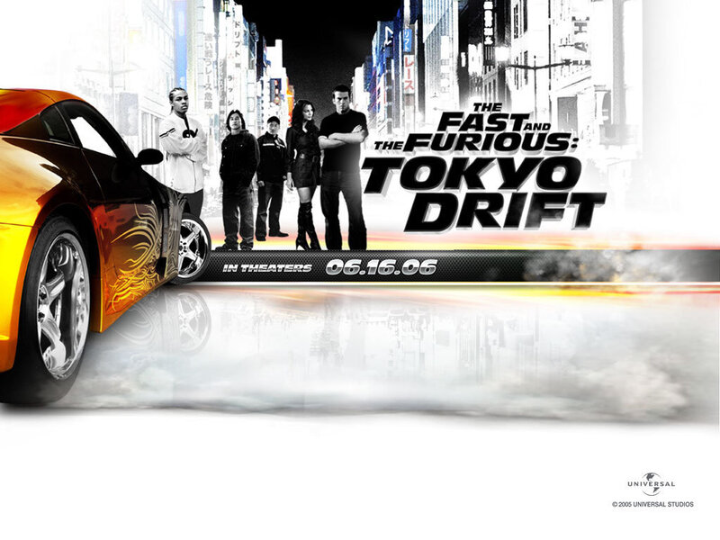 Orange Sports Car Drifting — Yellow, Dramatic