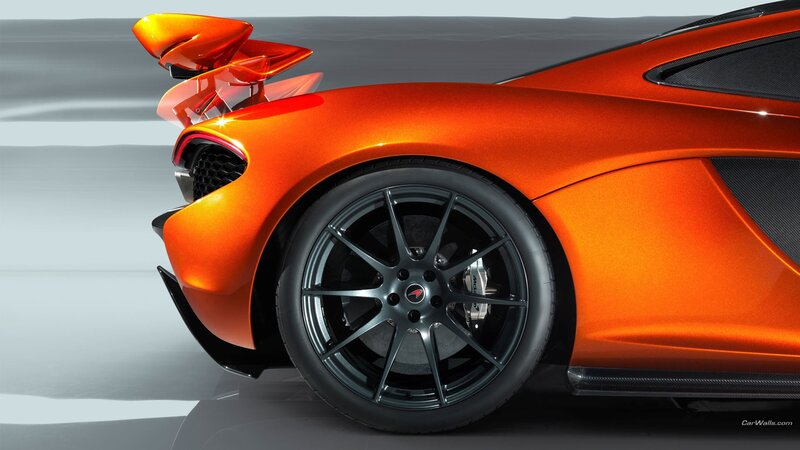 Orange Sports Car — Dynamic, 3d Render, Wheel