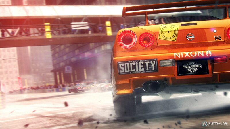 Orange Sports Car — Dynamic, Afternoon, 3d Render