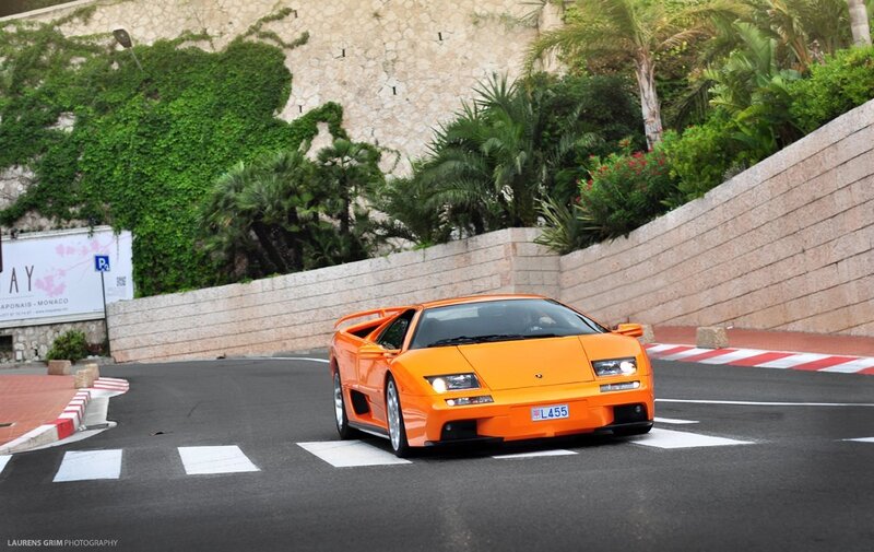 Orange Sports Car — Dynamic, Afternoon, Photograph, Sports Car