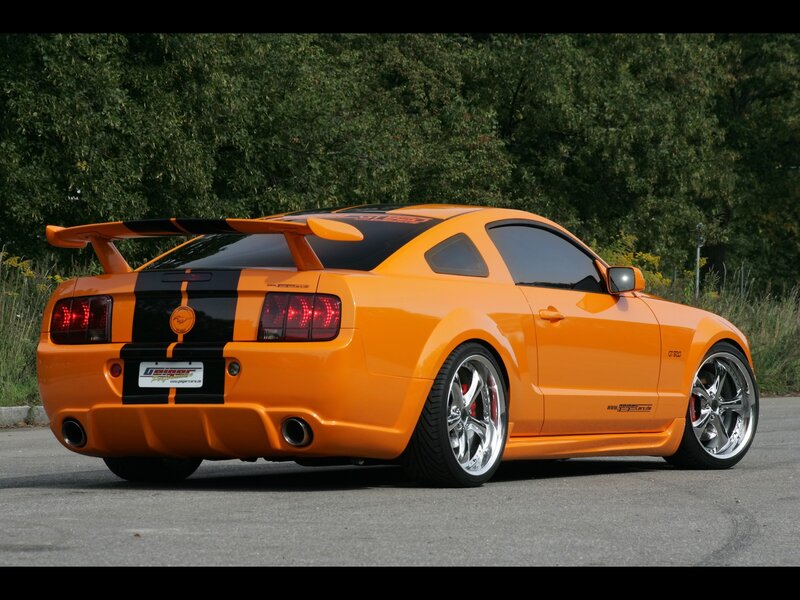 Orange Sports Car — Dynamic, Afternoon, Photograph, Trees, Tire