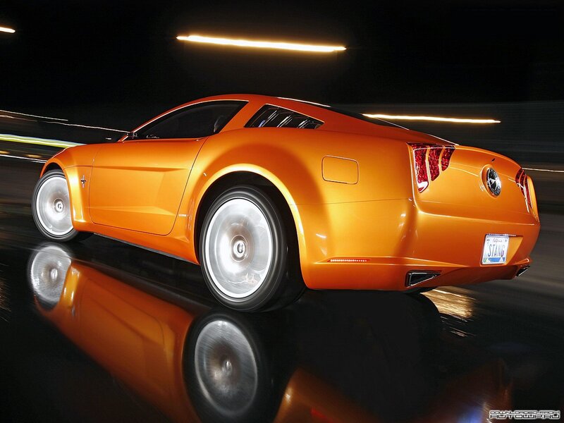 Orange Sports Car — Dynamic, Night, Photograph, Lights