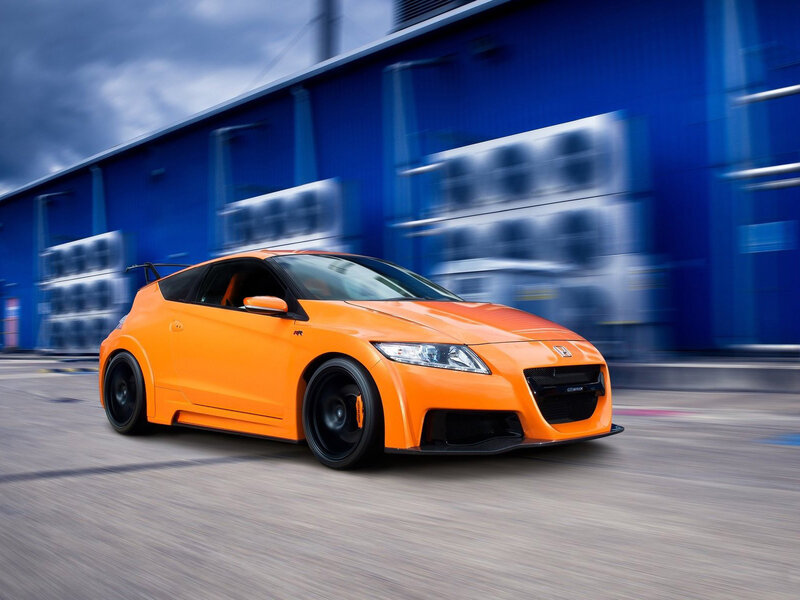 Orange Sports Car — Dynamic, Photograph, Building