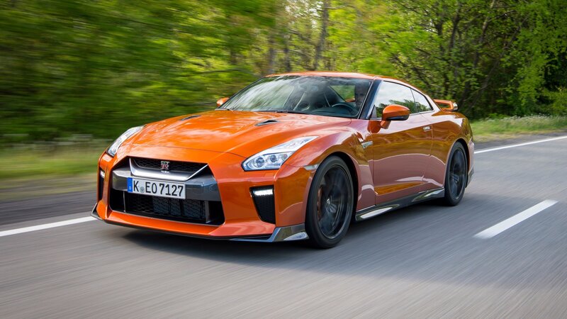 Orange Sports Car — Dynamic, Summer