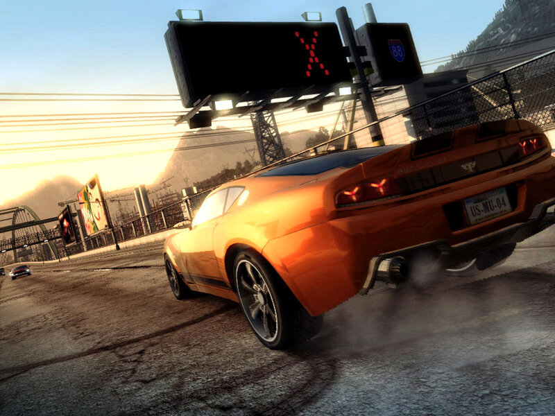 Orange Sports Car — Dynamic, Sunset, 3d Render