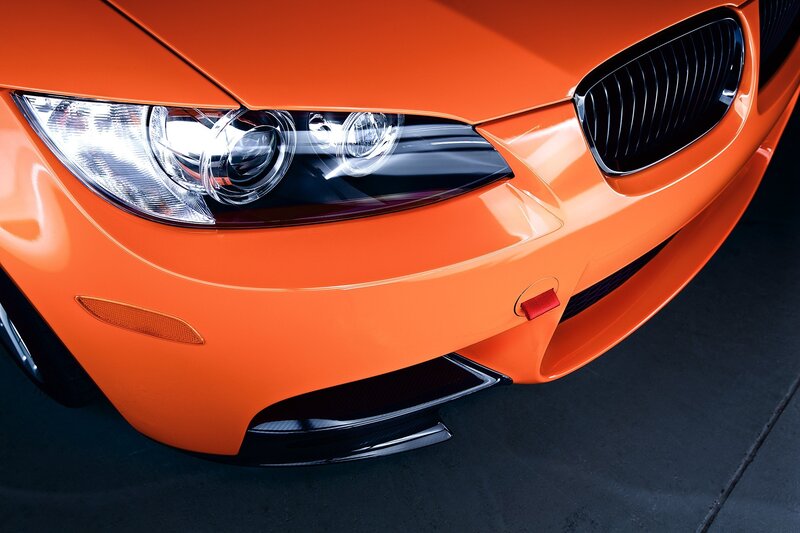 Orange Sports Car Front