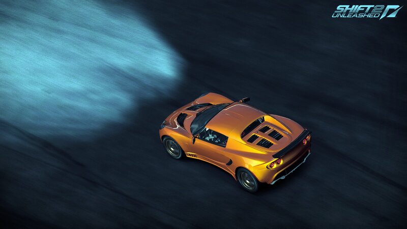 orange sports car in motion