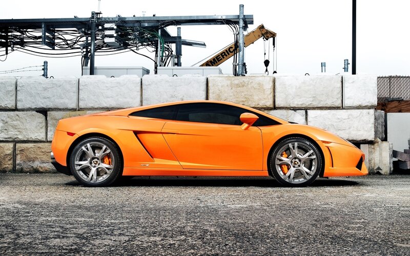 Orange Sports Car — Industrial