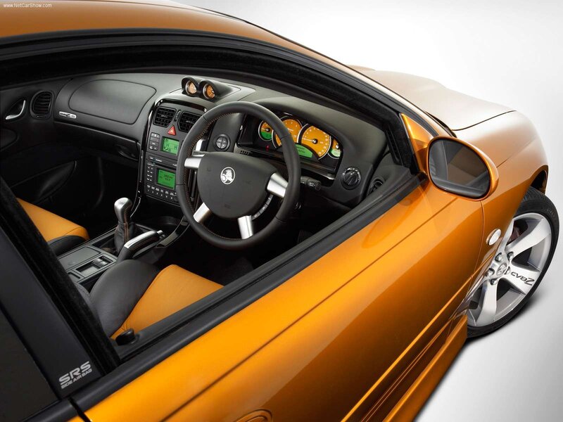 orange sports car interior