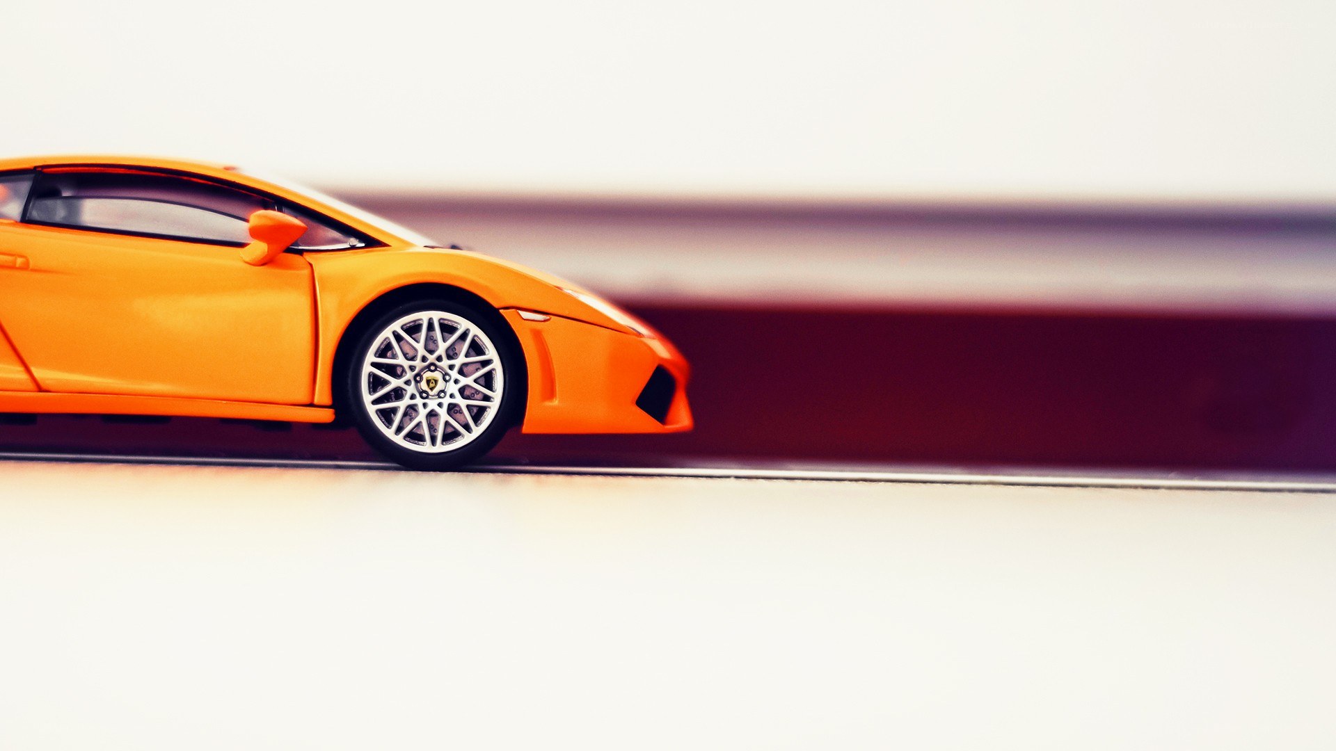 Orange sports car model