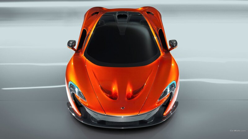 Orange Sports Car — Modern, Photograph