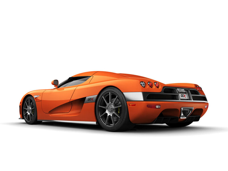 Orange Sports Car — Neutral, 3d Render, Wheels, Exhaust, Black, Silver