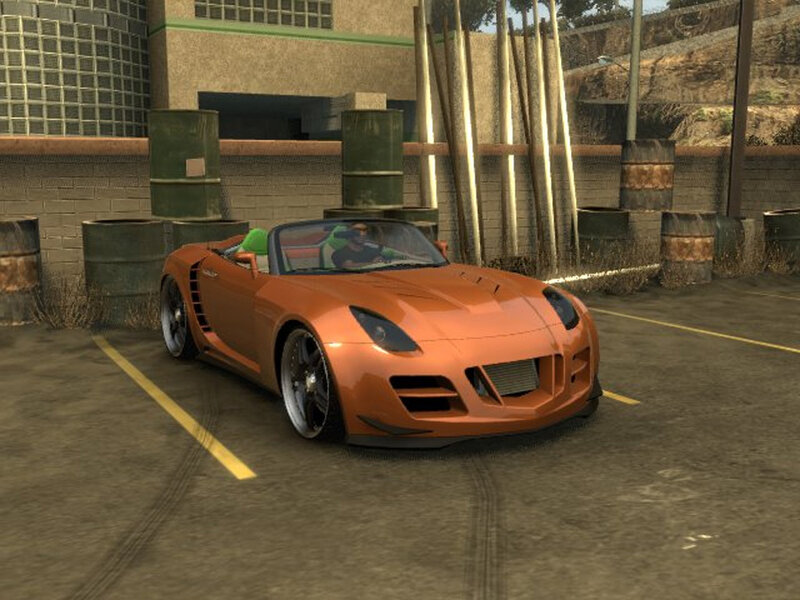 Orange Sports Car — Neutral, Afternoon