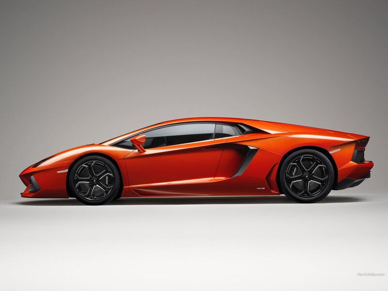 Orange Sports Car — Neutral, Black