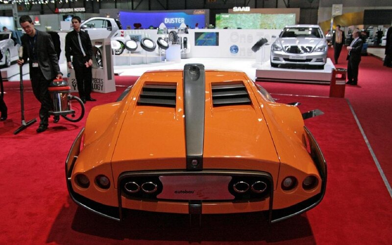 Orange Sports Car — Neutral, Photograph, Car Show