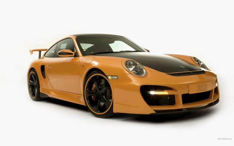 Orange Sports Car — Neutral, Photograph, Tire, Wing