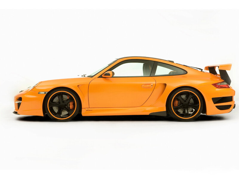Orange Sports Car — Neutral, Photograph, Wheels, Rear Wing, Side Mirror