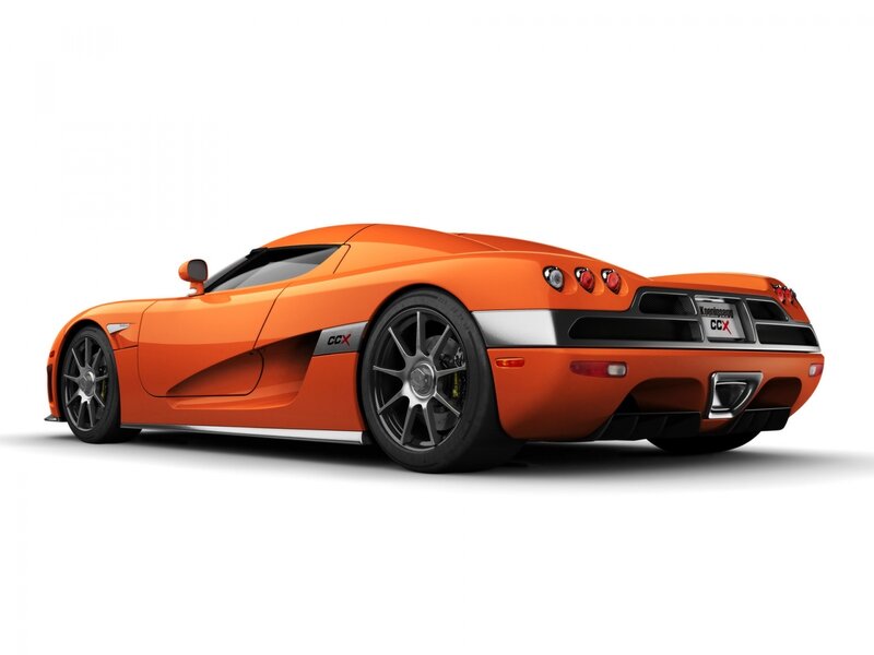 Orange Sports Car — Neutral, Silver