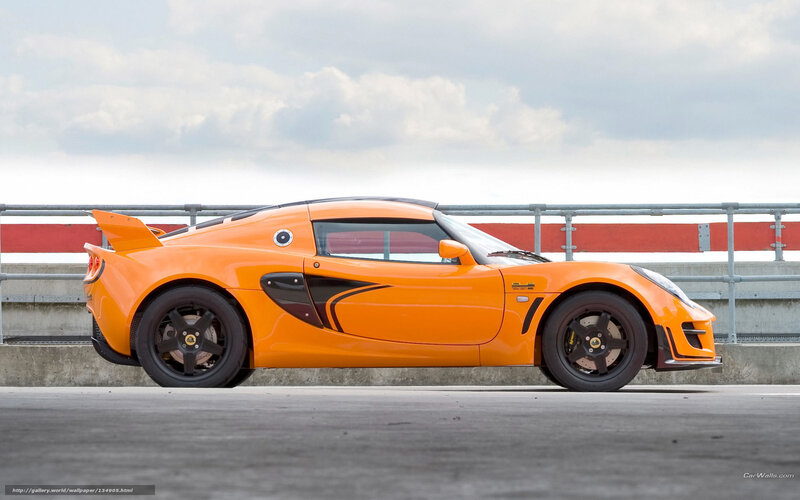 orange sports car on track