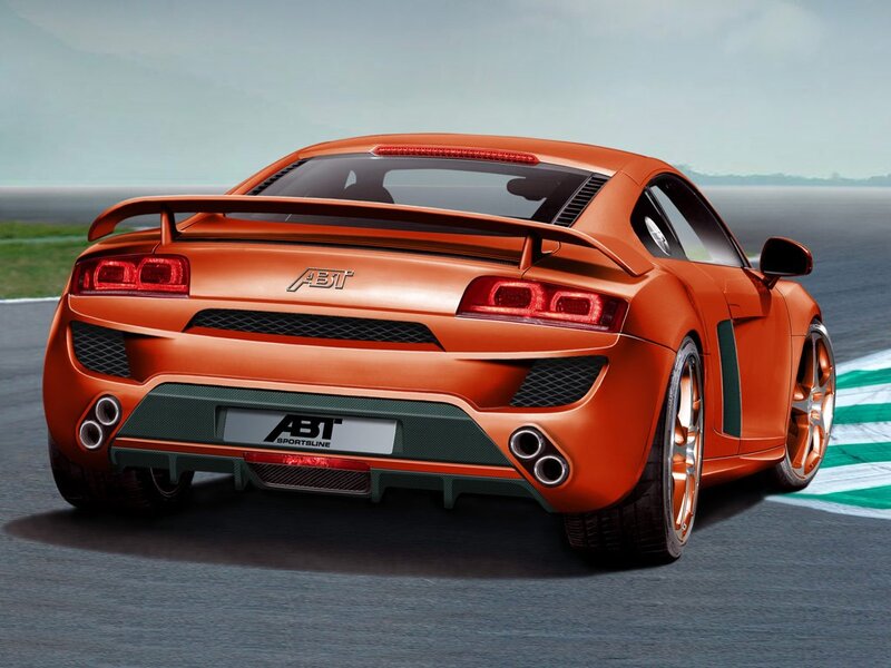 orange sports car on track