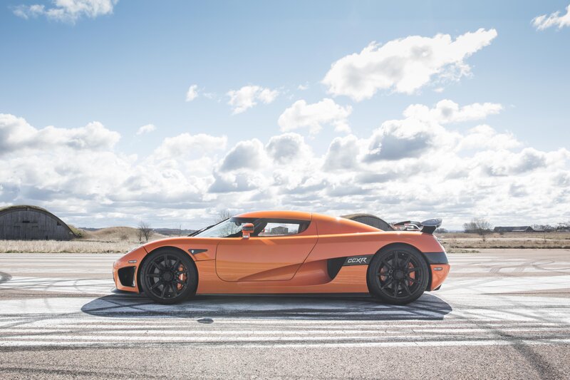Orange Sports Car — Open