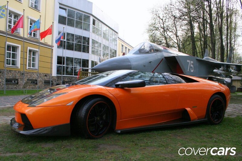 Orange Sports Car — Outdoor