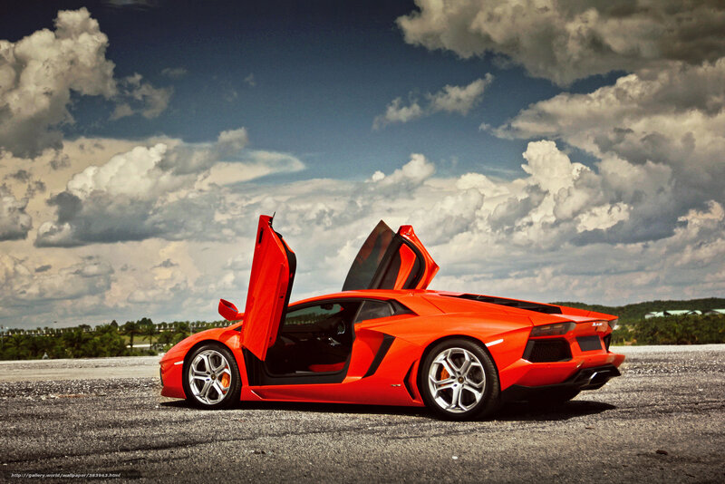 Orange Sports Car — Red, Dramatic, Afternoon, Photograph