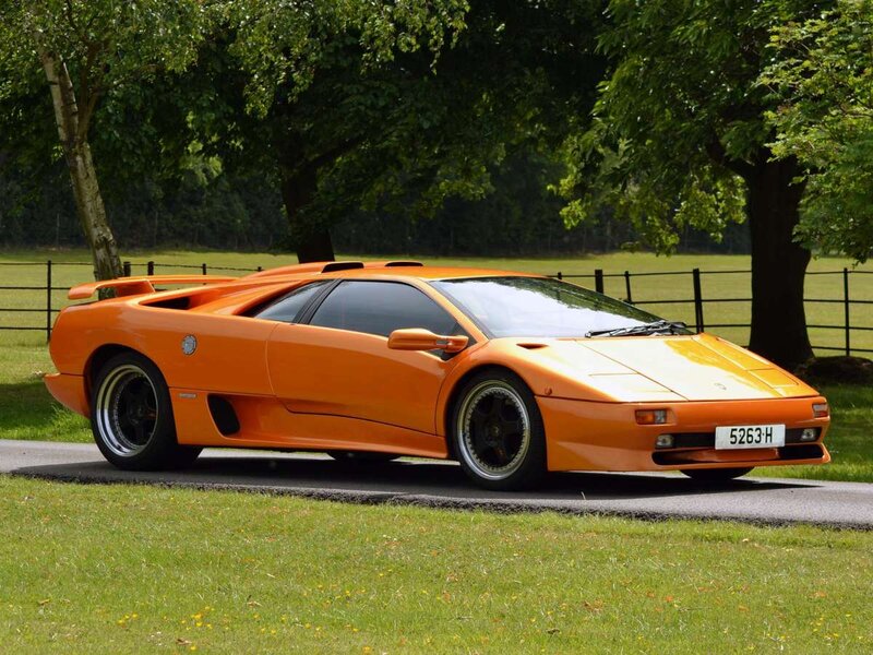 Orange Sports Car — Serene, Afternoon, Photograph, Trees