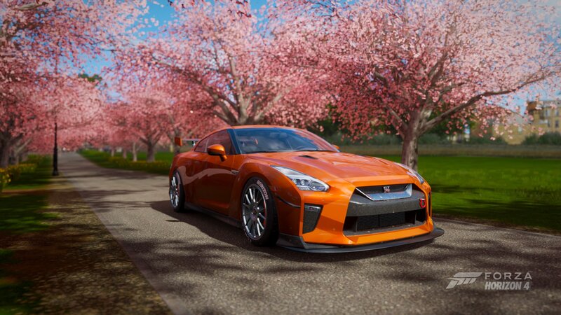 Orange Sports Car — Serene, Spring