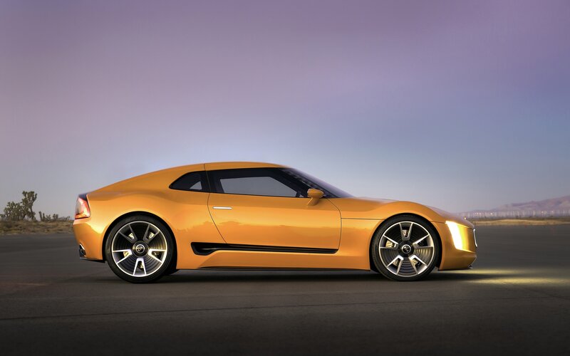 Orange Sports Car — Serene, Sunset, 3d Render