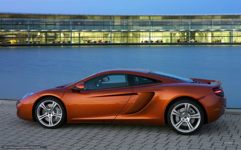 Orange Sports Car — Serene, Sunset, Photograph