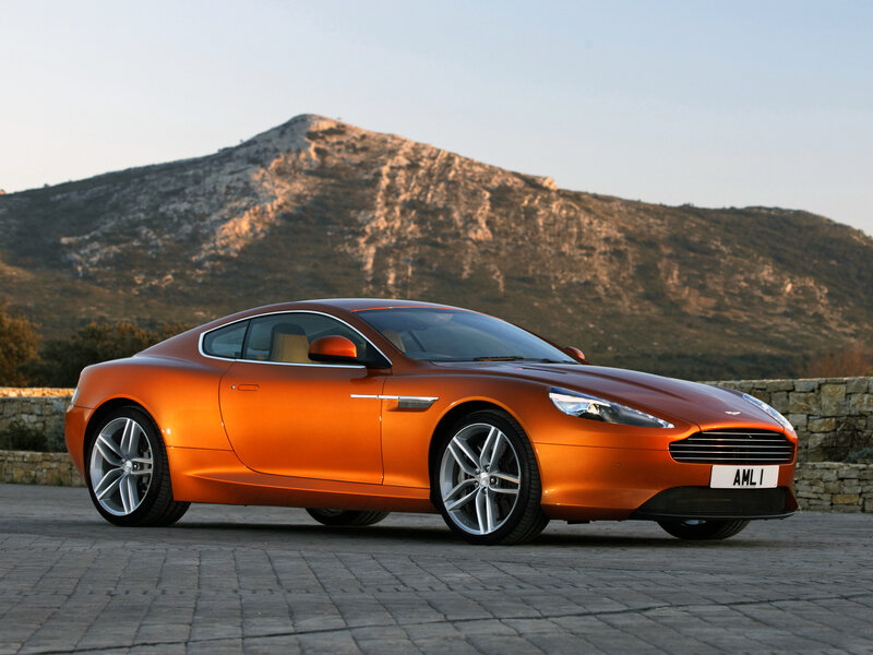 Orange Sports Car — Serene, Sunset