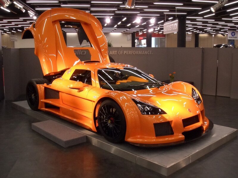 Orange Sports Car — Showcase
