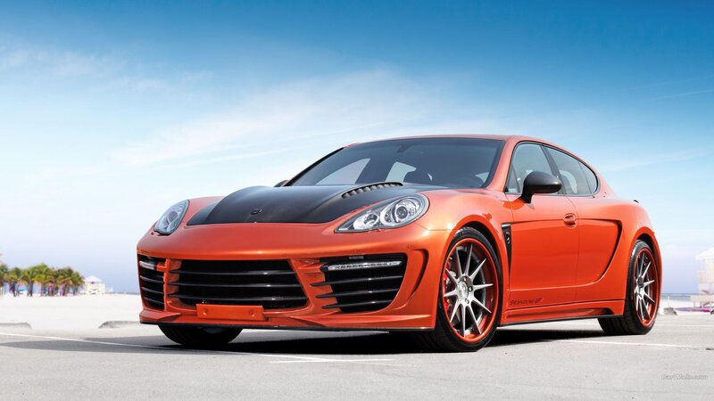 Orange Sports Car — Sunny