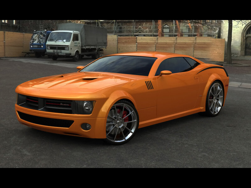Orange Sports Car — Urban, 3d Render