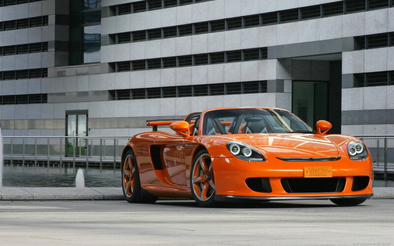Orange Sports Car — Urban