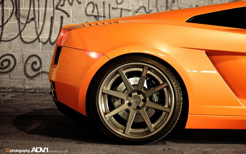 orange sports car wheel